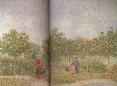 Vincent Van Gogh Couples in the Voyer d'Argenson Park at Asieres (nn04)